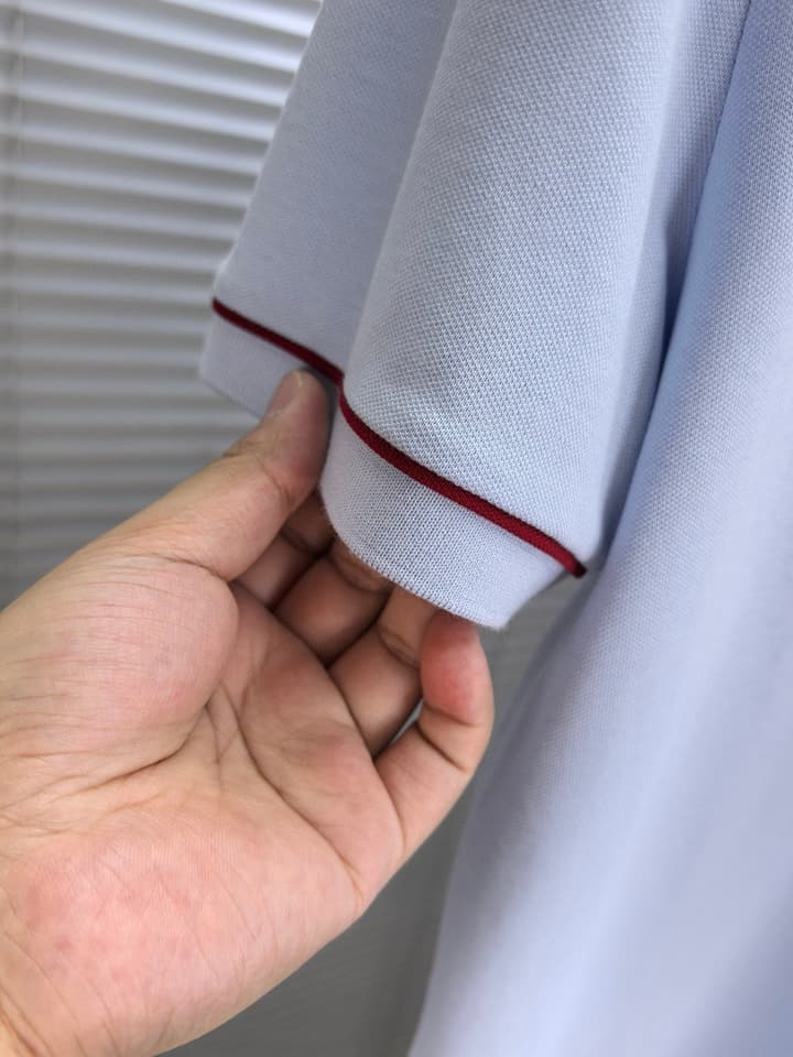 Louis Vuitton Embroidered Logo Pique Cotton Polo Shirt – Spring/Summer Collection – 2026 in Light Blue