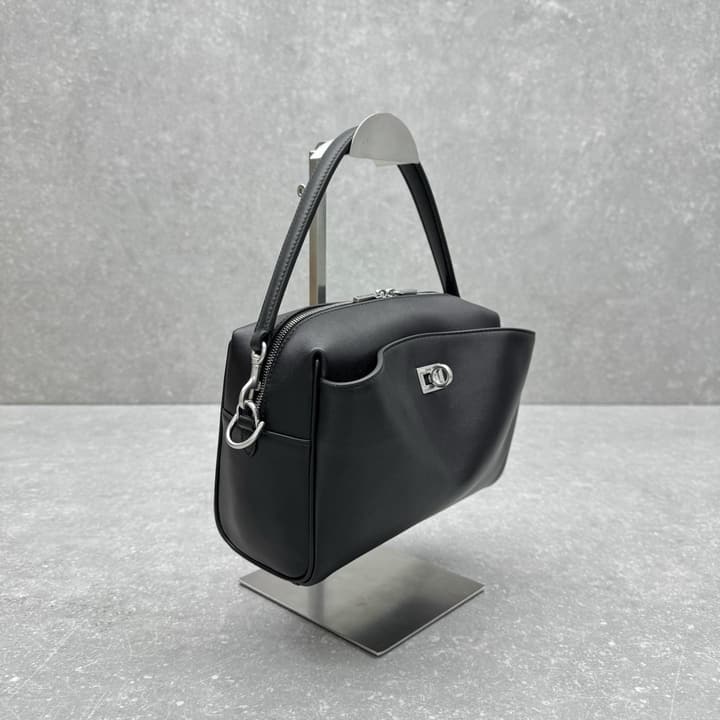 Balenciaga Rodeo Camera Bag in Black Leather