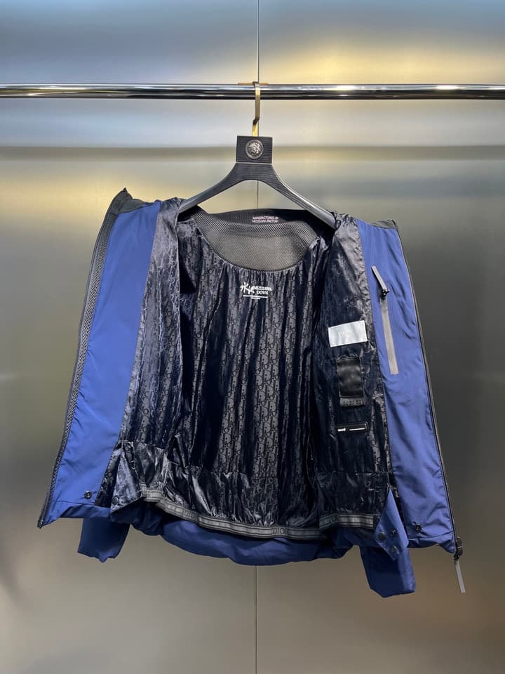 Dior Collaboration Waterproof Down Ski Jacket in Light Blue