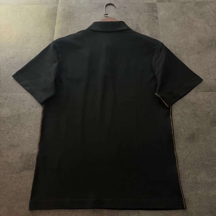 Moncler Logo Cotton Polo Shirt – 2026SS in Black