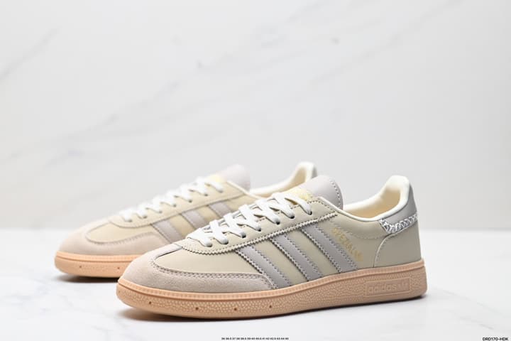 Adidas Handball Spezial Retro Suede Sneakers in Burgundy White Stripes