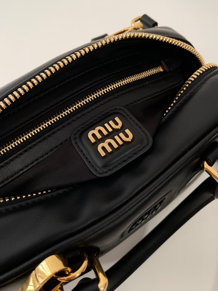 Miu Miu Bowling Bag in Black