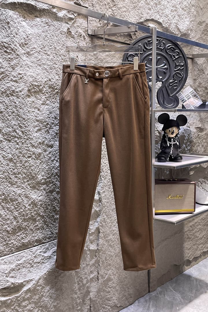 Louis Vuitton Wool Blend Dress Trousers – Autumn/Winter Collection in Black