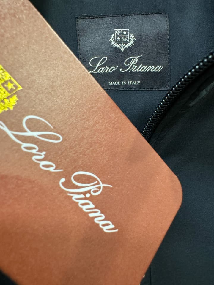 Loro Piana 2025 FW Imported Fabric Jacket – 2025FW in Dark Blue Jacket