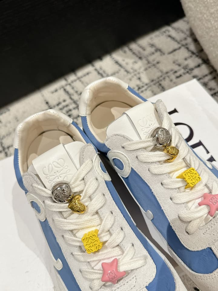 Loewe Ballet Runner 2.0 Unisex Sneakers – 2025 Collection in White And Light Blue