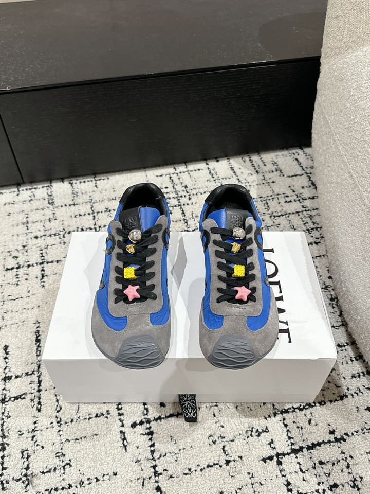 Loewe Ballet Runner 2.0 Unisex Sneakers – 2025 Collection in White And Light Blue