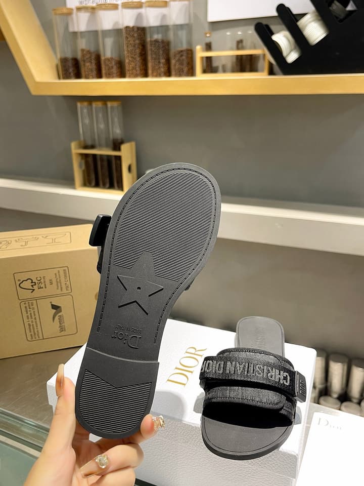Dior Velcro Strap Sandals – 2024 Collection