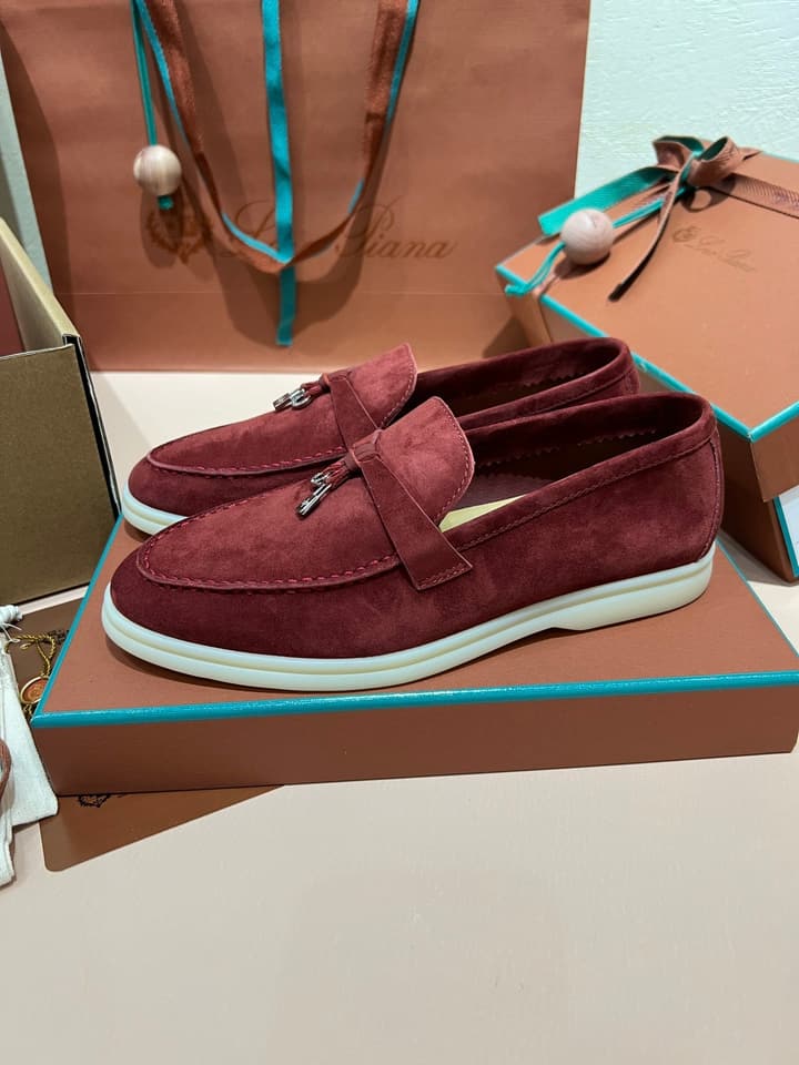 Loro Piana My Charms Suede Mules