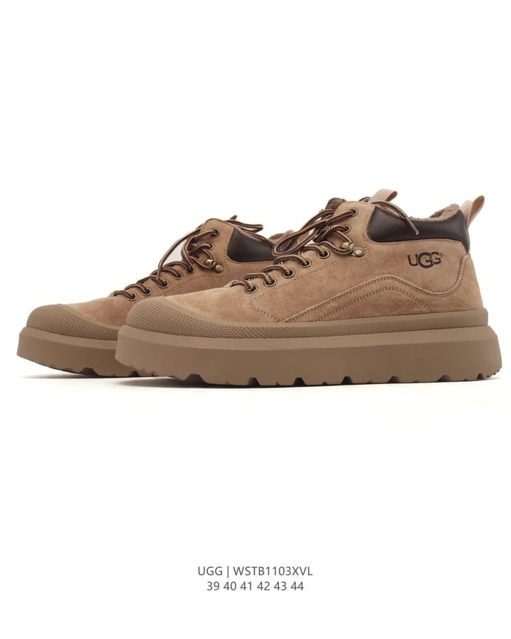 UGG Retro Low-Top Sneaker Boots in Rust Brown Suede