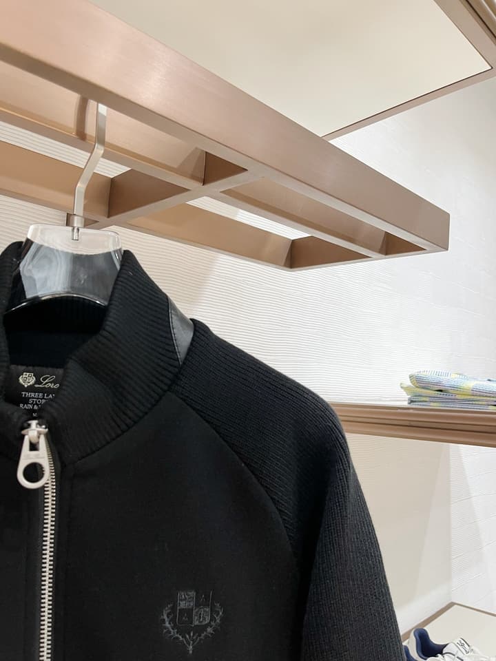 Loro Piana Knit Blend Down Jacket – 25FW in Dark Heather Gray