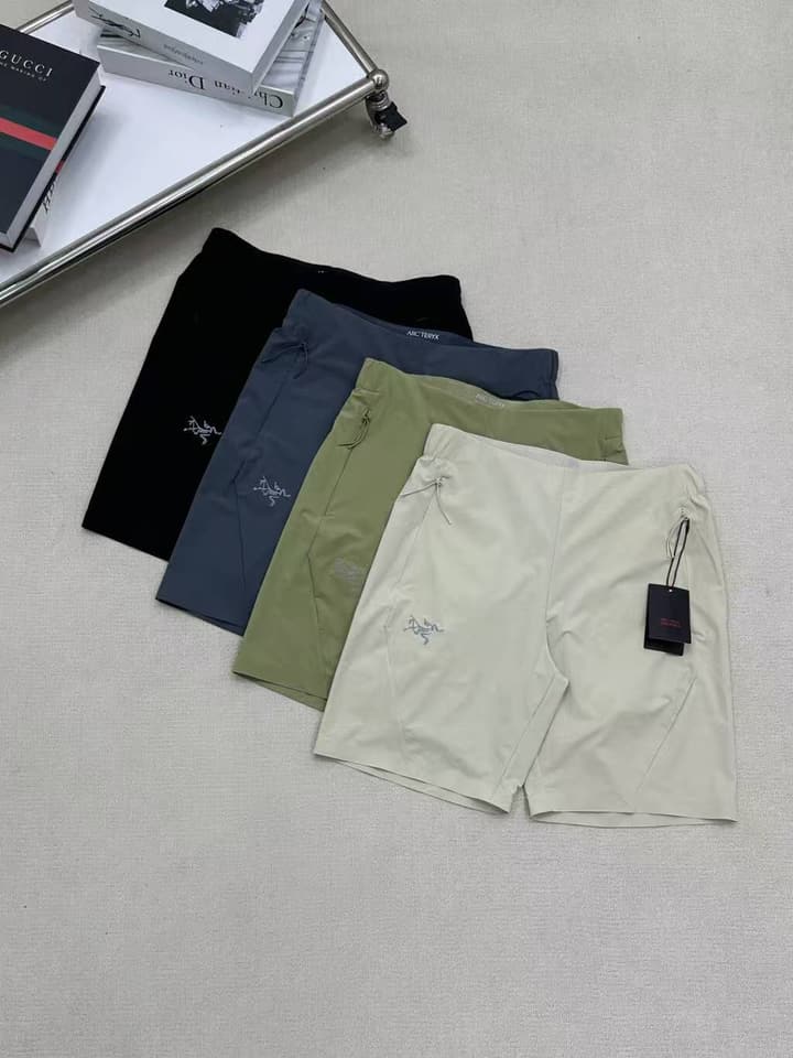 Arc'teryx Captive Embroidered Functional Shorts in Army Green