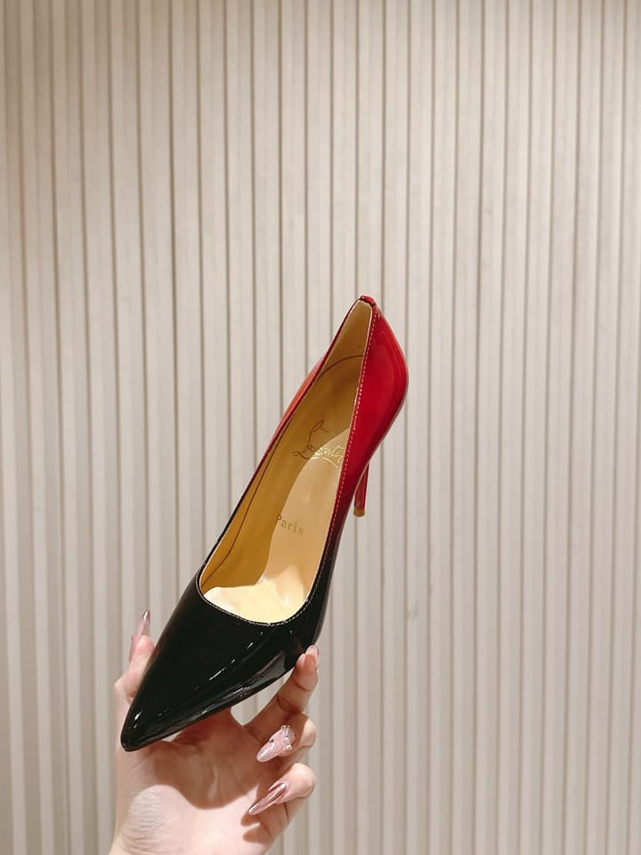 Christian Louboutin Platform Heeled Sandals – 2025 SS Show Model in Black Suede