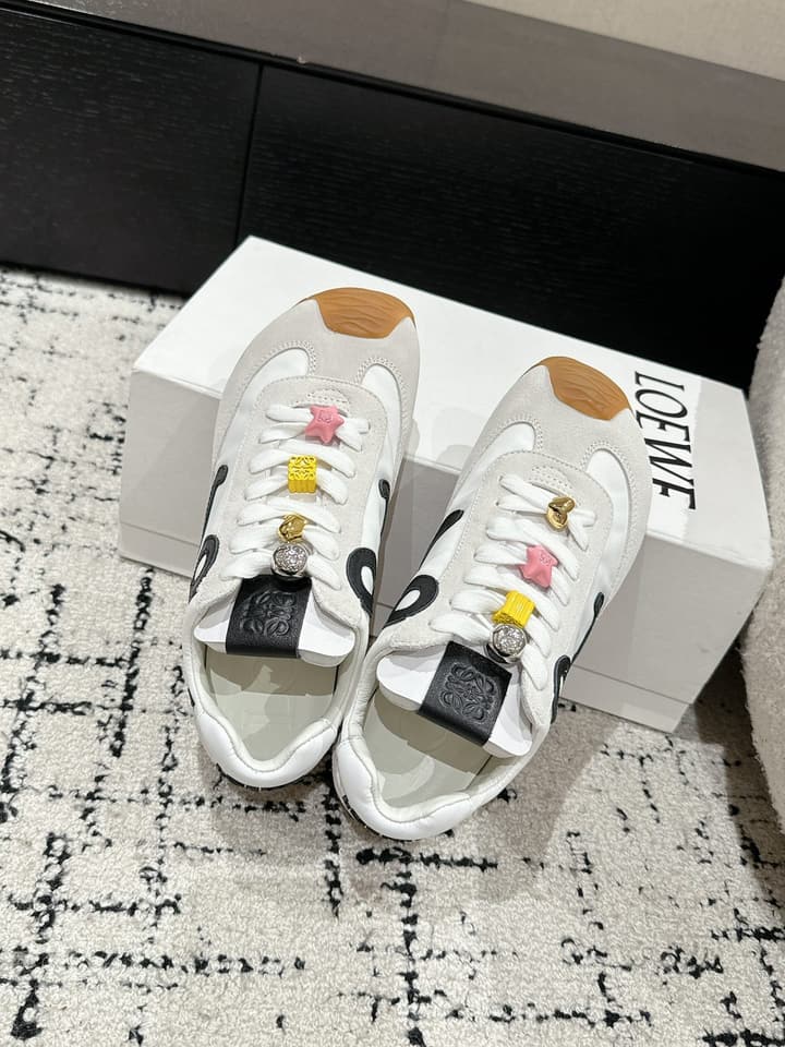 Loewe Ballet Runner 2.0 Unisex Sneakers – 2025 Collection in White And Light Blue