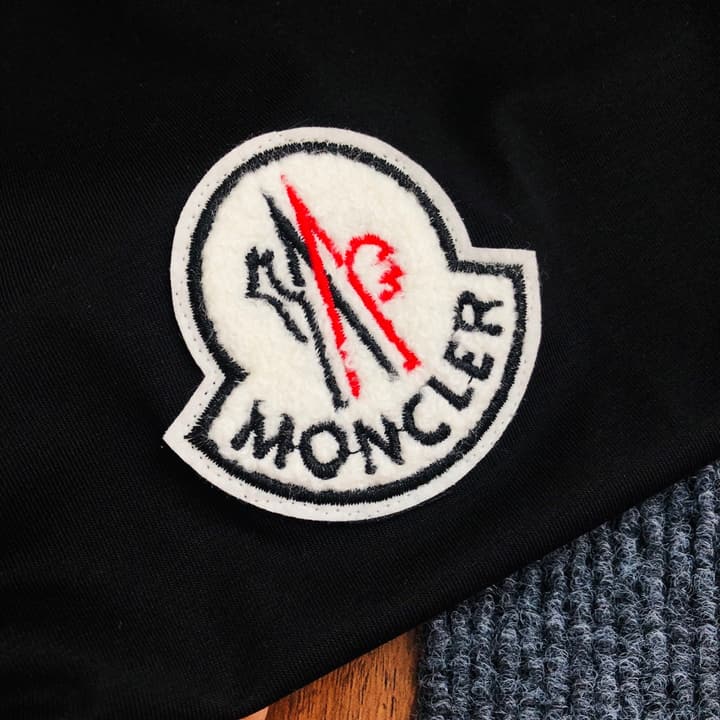 Moncler Classic Printed Logo T-Shirt – 2026SS in Black Large Logo