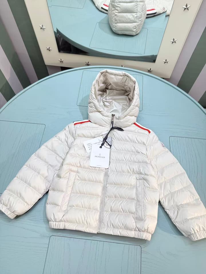 Moncler Kids Puffer Down Jacket – 2025 SS/FW in Off-white Puffer Jacket