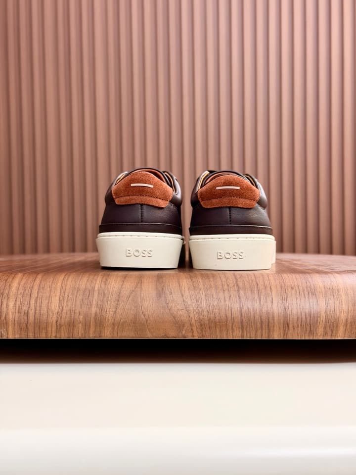 Boss Men's Casual Leather Sneakers