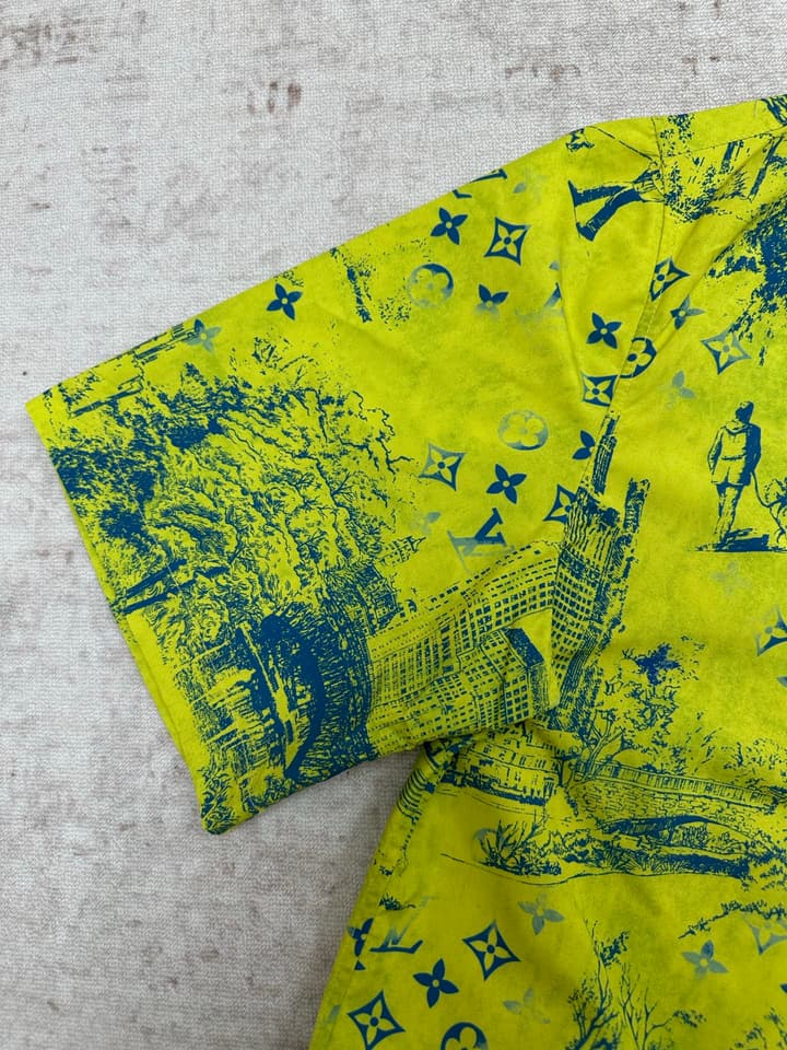 Louis Vuitton Monogram City Walk Beach Shirt – 25SS in Lime Green