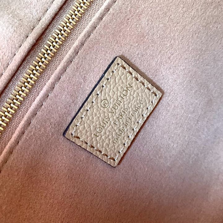 Louis Vuitton OnTheGo Small Tote Bag in Light Tan Embossed Monogram