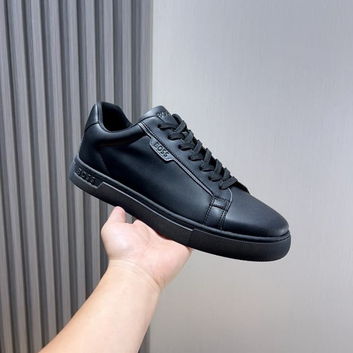 Boss Classic Driving Shoes in Black With Polished Toe