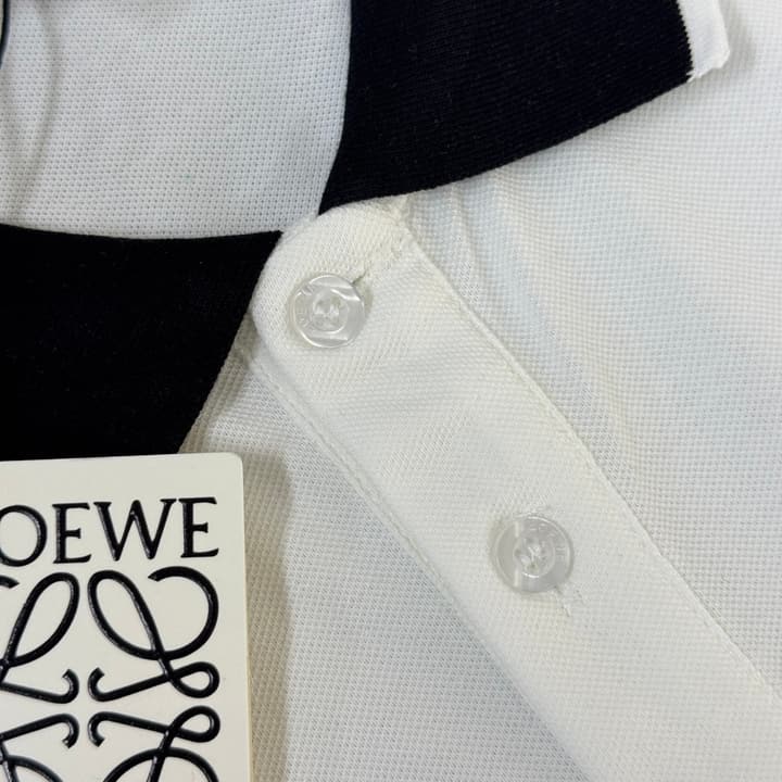 Loewe Business Casual Short-Sleeved Polo Shirt – 2026SS in Black