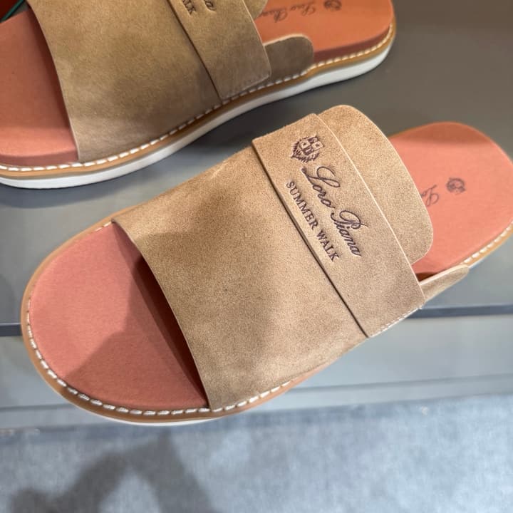 Loro Piana Summer Walk Crisscross Mules