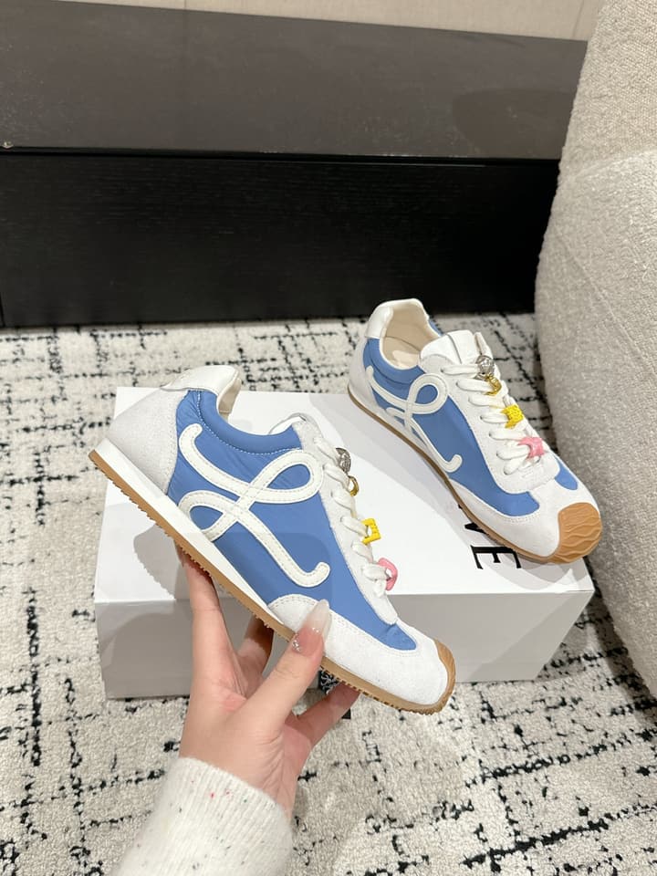 Loewe Ballet Runner 2.0 Unisex Sneakers – 2025 Collection in White And Light Blue