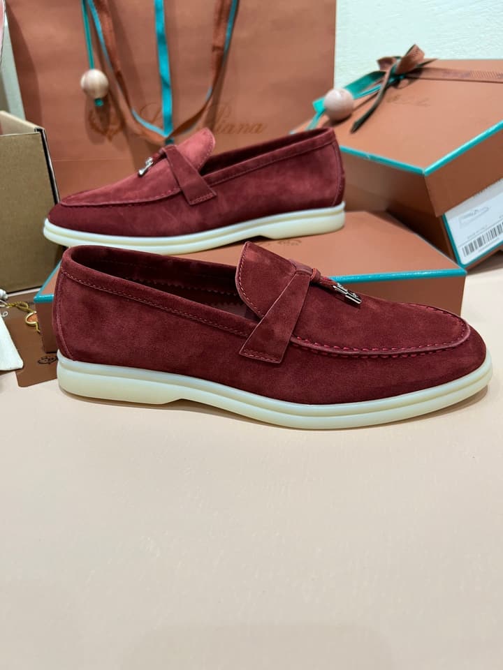 Loro Piana My Charms Suede Mules