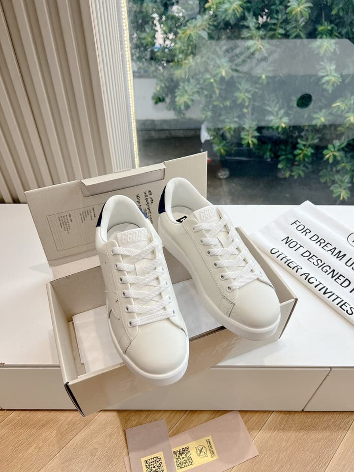 Golden Goose Space Distressed Sneakers – 2024 Collection in White 1