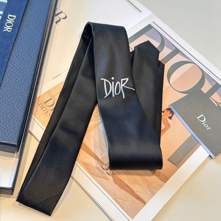 Dior Men's CD Embroidered Tie