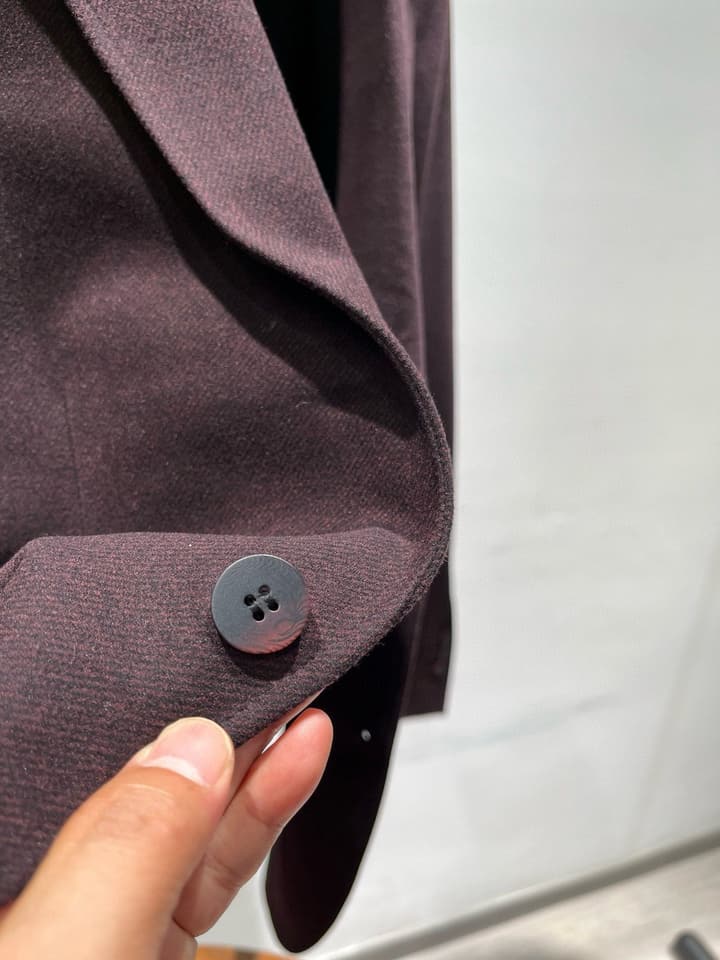 Zegna Men's Wool Houndstooth Blazer – 2025FW in Deep Burgundy Houndstooth