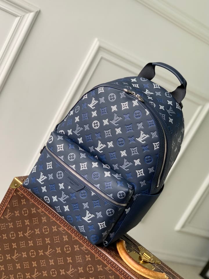 Louis Vuitton Discovery PM Backpack – Monogram Shadow in Navy Blue Monogram Shadow