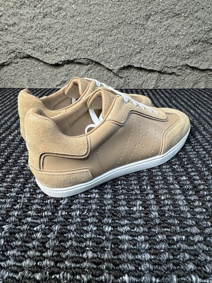 Hermès Laser-Punched H Nappa Calfskin Sneakers in Black