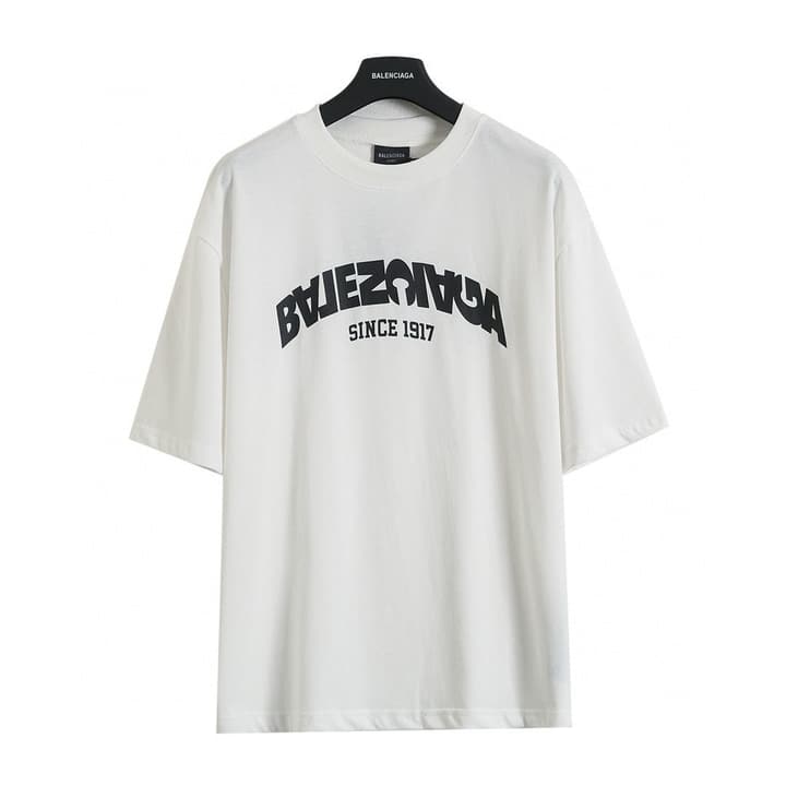 Balenciaga Inverted Garbled Letter Print T-Shirt – 26SS in Black