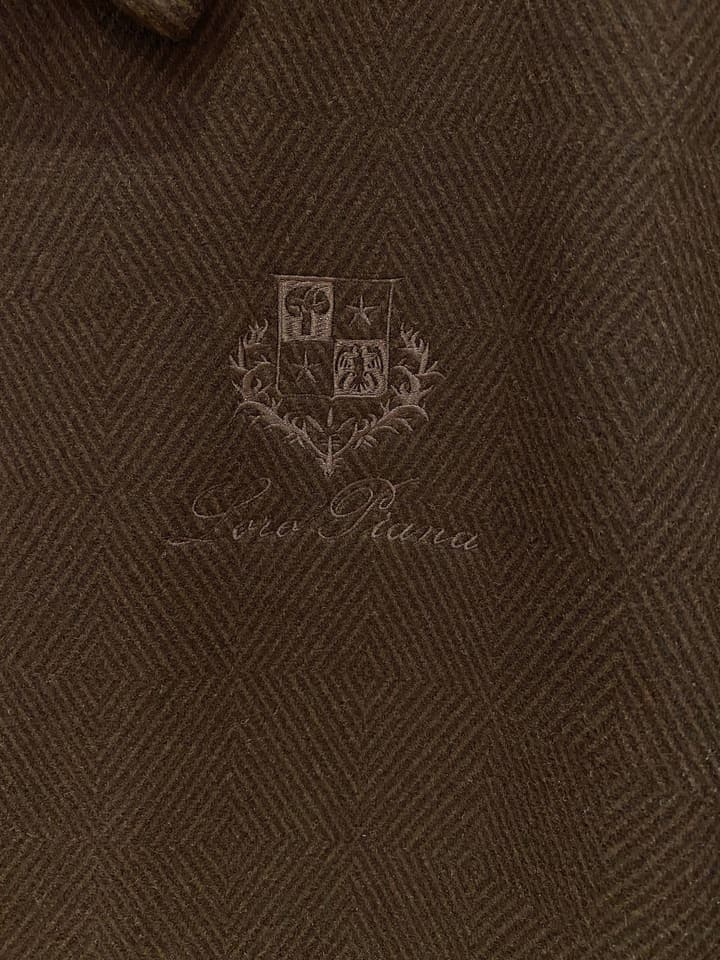 Loro Piana Men's Slim Fit Blended Blazer in Dark Brown