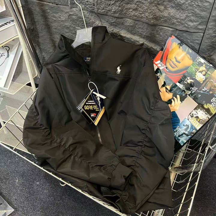 Ralph Lauren Retro Workwear Embroidered Jacket in Black