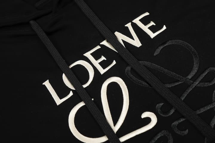 Loewe Center Logo Color-block Hooded Sweatshirt – 25SS