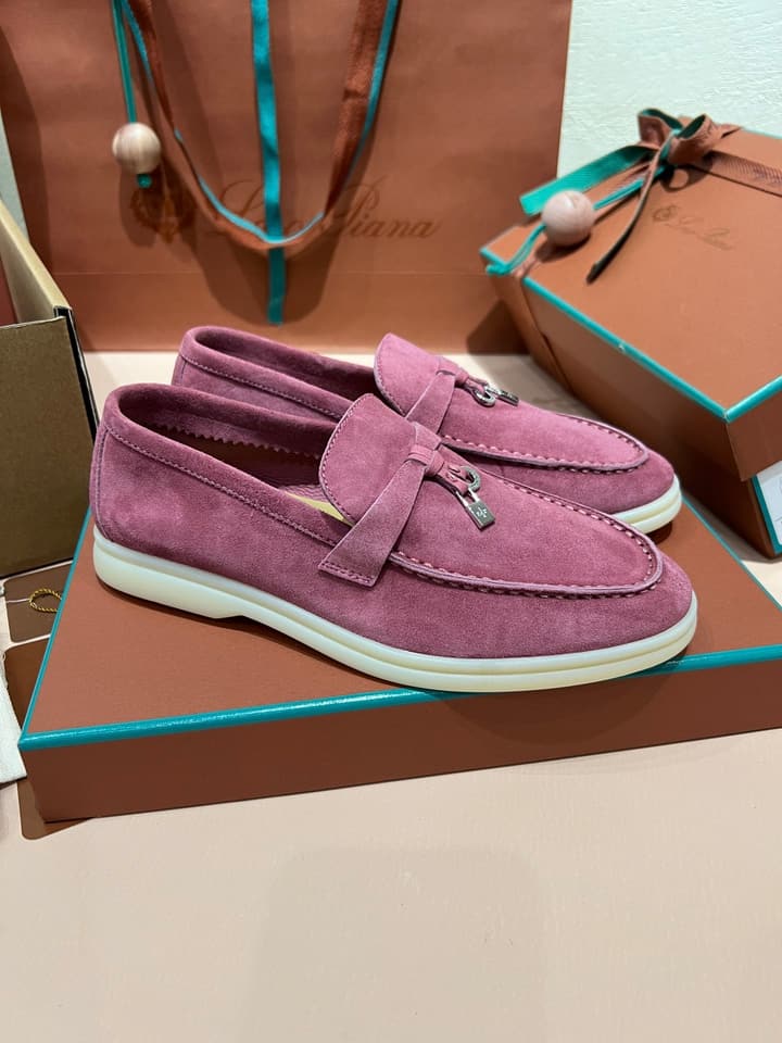 Loro Piana My Charms Suede Mules