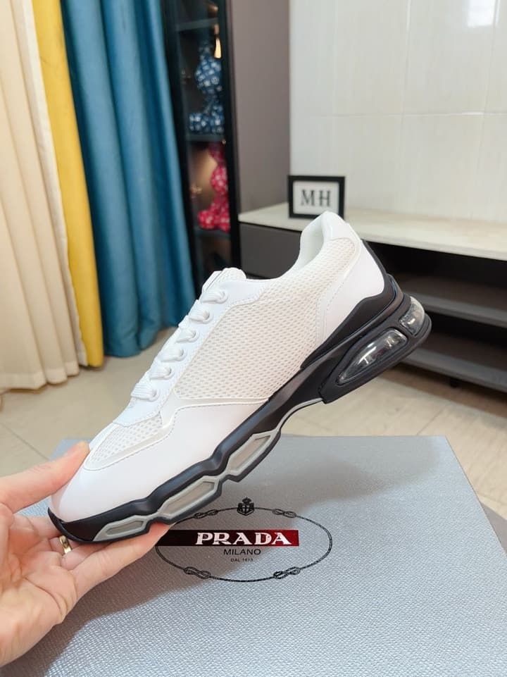 Prada Men's Air Cushion Mesh Sneakers