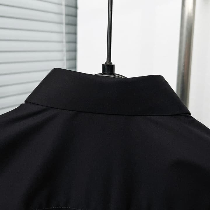 Dior Classic CD Metal Placket Shirt in Black