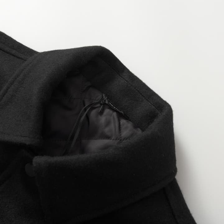 Fendi Black Wool Lapel Bomber Jacket in Black Wool Bomber Jacket