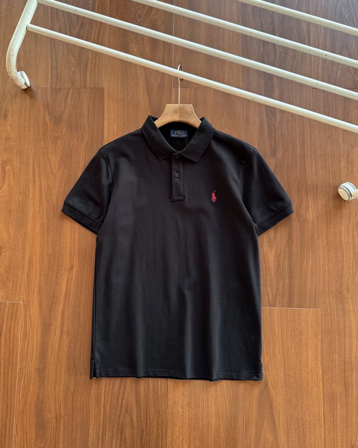 Ralph Lauren Pure Cotton Business Casual Polo Shirt in Army Green
