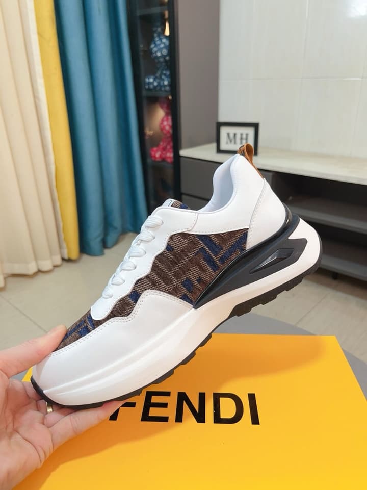 Fendi Classic Calfskin Sneakers