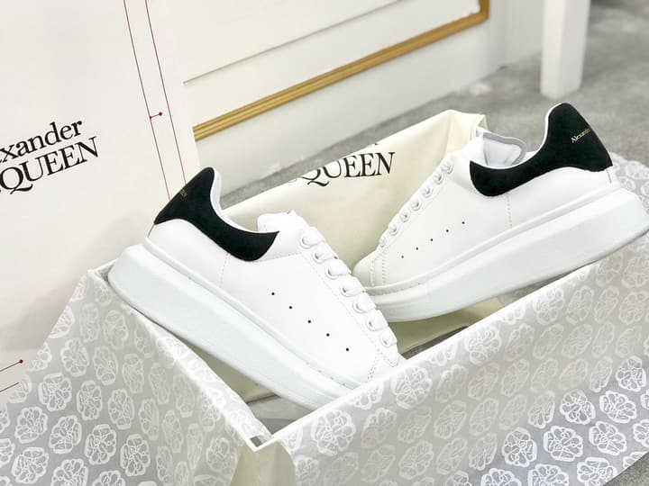 Alexander McQueen Classic Platform White Sneakers