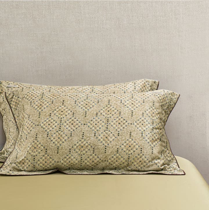 Bottega Veneta Home Collection Lava Woven Bed Set – Limited Edition in Khaki Yellow Woven Print