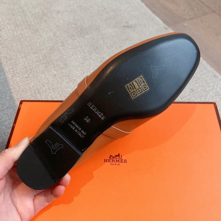 Hermes Eclair Sandals – 2025 New Collection in Black Leather
