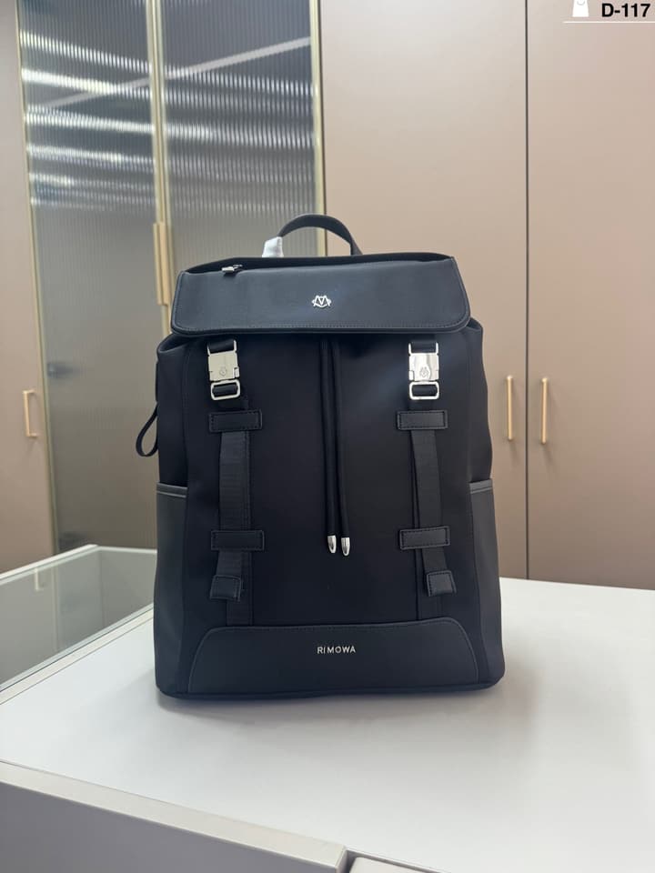 RIMOWA Italian Nylon Backpack in Black Nylon Backpack