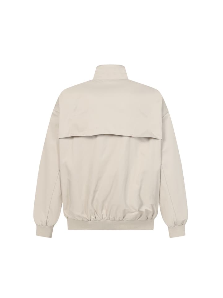Miu Miu Logo Check Stand Collar Jacket – 25SS in Light Beige