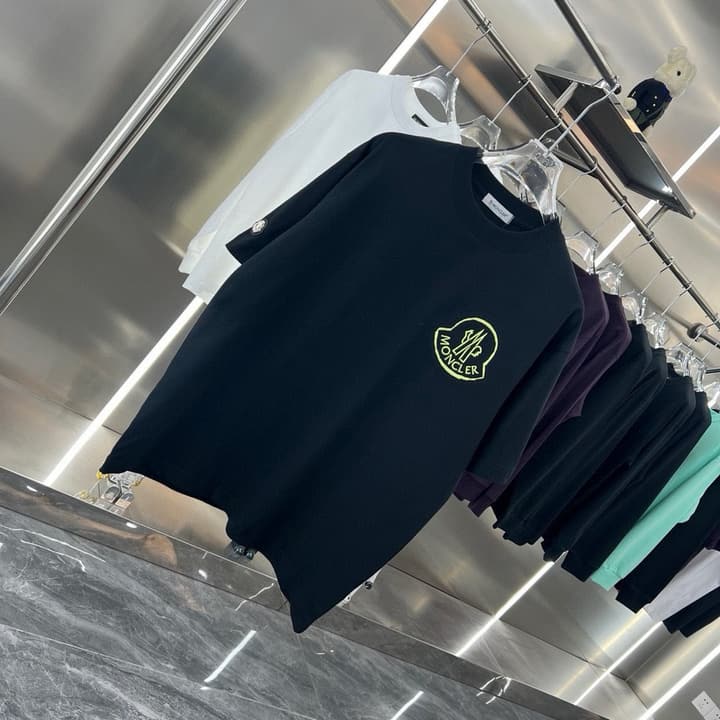Moncler Patch Embroidery Casual T-Shirt – 2026SS in Black