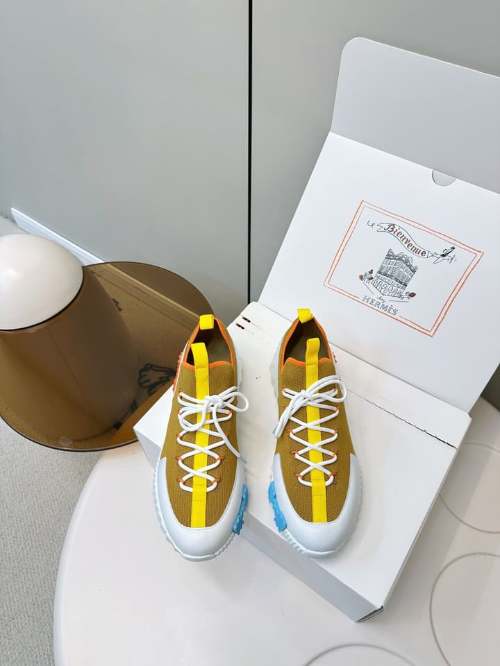 Hermes H Classic Couple Sneakers in Black