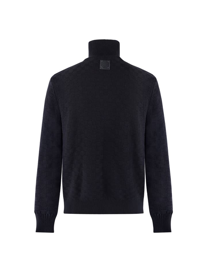 Louis Vuitton Plush Blend Half-Zip Pullover – 25SS in Deep Black Half-zip Pullover